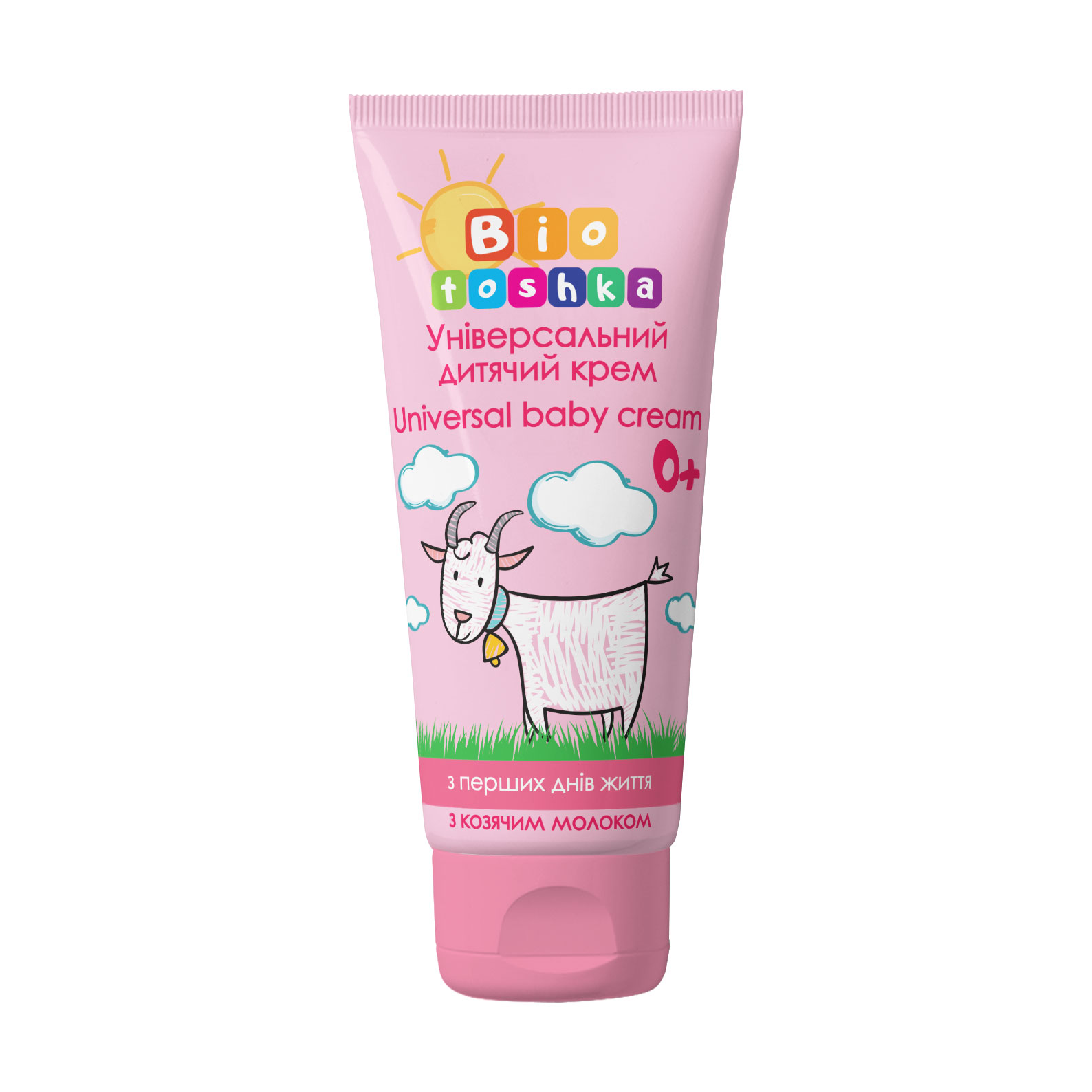 Дитячий універсальний крем Bioton Cosmetics Biotoshka Universal Baby Cream з перших днів життя, з козячим молоком, 75 мл